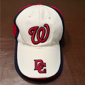 Washington Nationals Red and White Baseball Cap with DC Logo